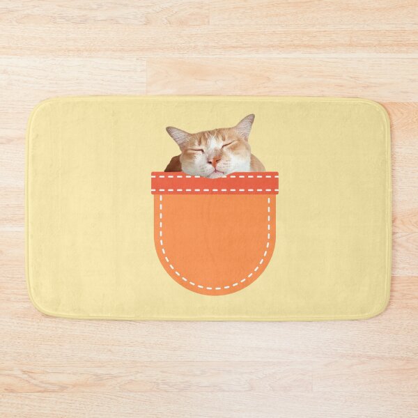 Item preview, Orange Cat Sleeping in Pocket designed and sold by leBoosh-Designs.