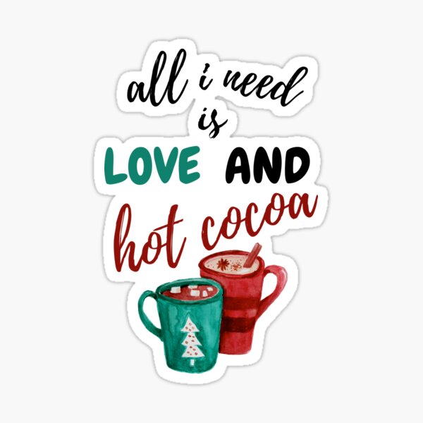 hot chocolate Sticker for Sale by cinnamonknot