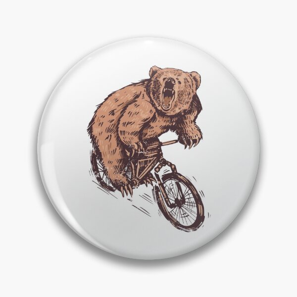 Item preview, Bear bike riding a bike designed and sold by DerSenat.
