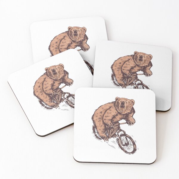 Item preview, Bear bike riding a bike designed and sold by DerSenat.