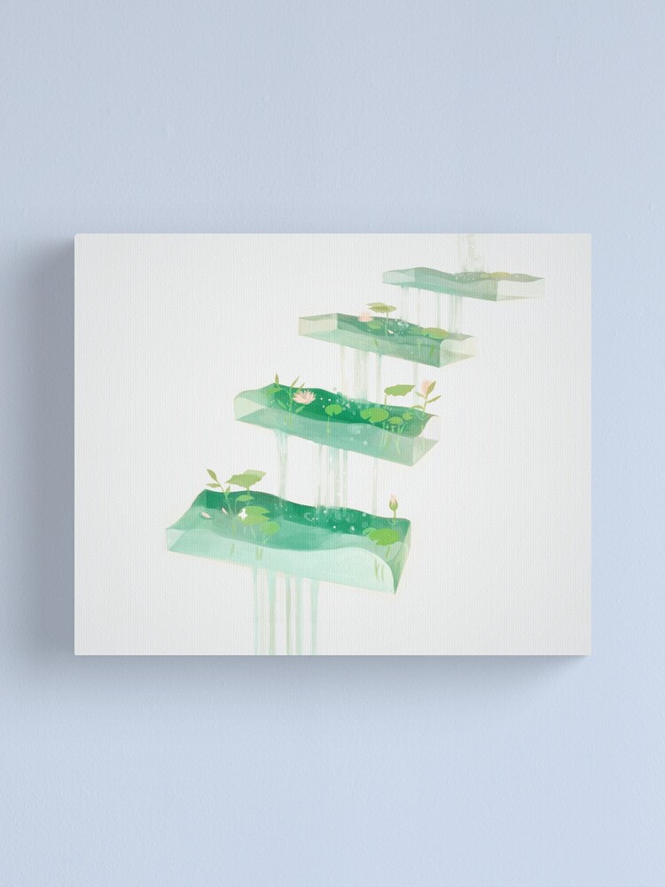 Alternate view of lily steps. Canvas Print