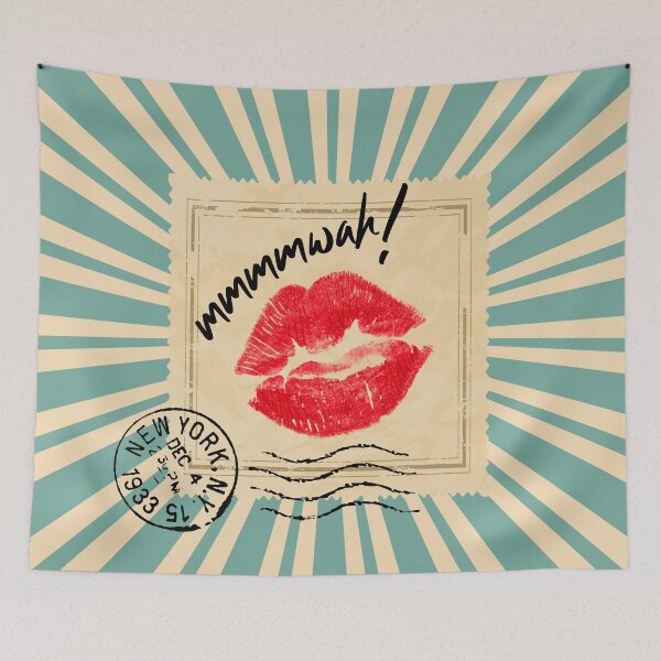 Item preview, Retro Kiss  designed and sold by ArtGraffita.