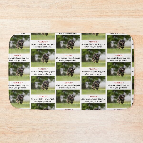 Item preview, " LOVE IS HOW EXCITED YOUR DOG GETS WHEN YOU GET HOME " DOG DESIGN  designed and sold by findsbyjune374.