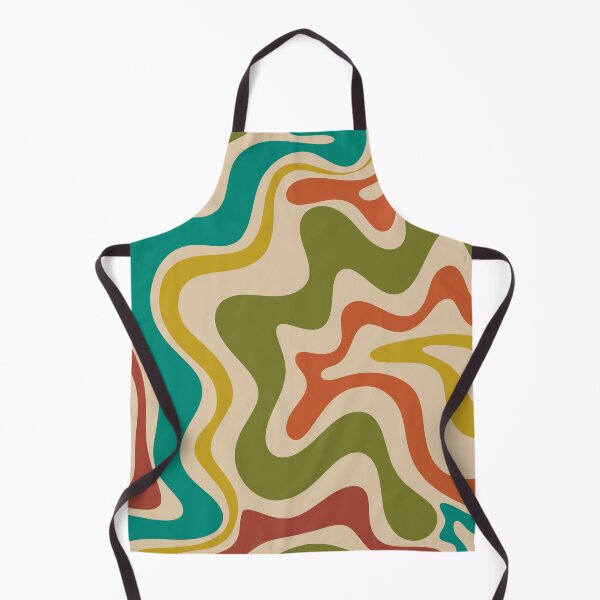 Item preview, Liquid Swirl Retro Abstract Pattern in Mid-Century Mod Colours designed and sold by kierkegaard.