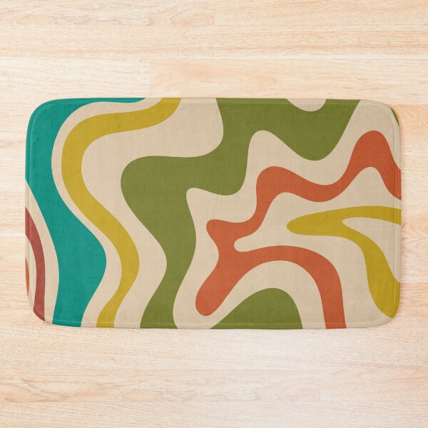 Item preview, Liquid Swirl Retro Abstract Pattern in Mid-Century Mod Colours designed and sold by kierkegaard.