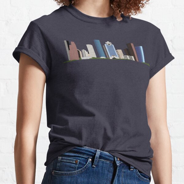 Houston, TX City Skyline - Texas Pride Magnolia City Astros T-Shirt