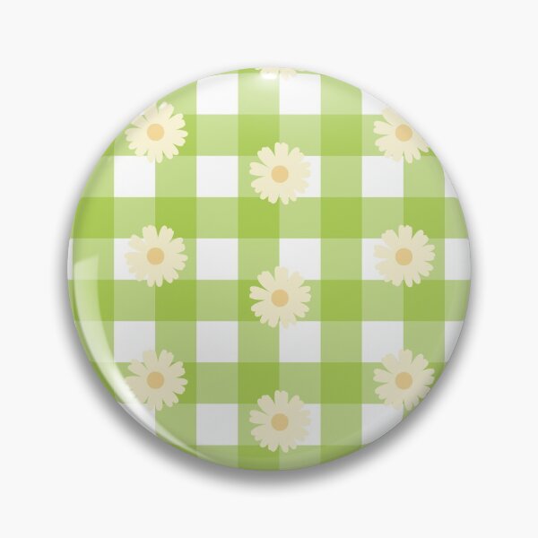 Item preview, Lindo patrón verde guinga y margarita designed and sold by ButterandCheese.
