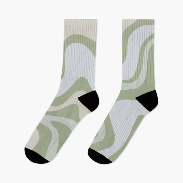 Item preview, Liquid Swirl Contemporary Abstract in Light Sage Green Grey Almond designed and sold by kierkegaard.