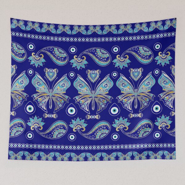 Item preview, Butterfly Evil Eye Ornament designed and sold by k9printart.