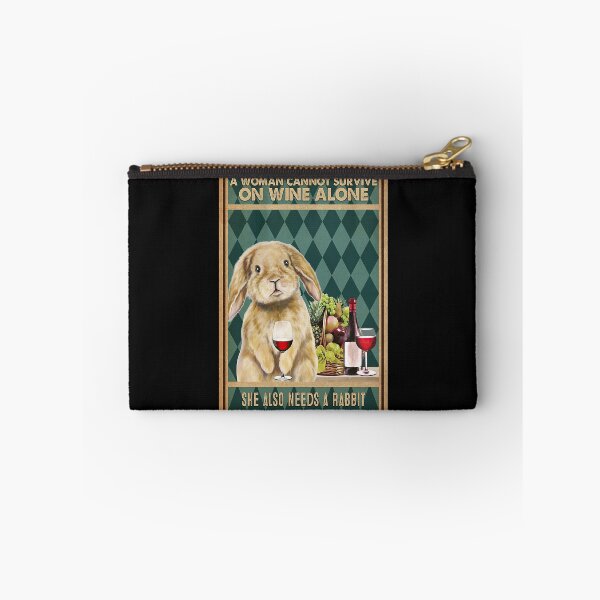Item preview, A Woman Cannot Survive On Wine Alone She Also Needs A Rabbit designed and sold by scrambledpeg.