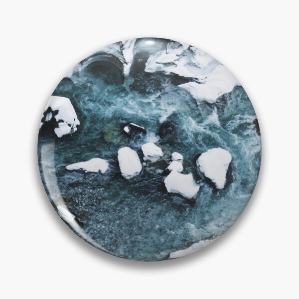 Item preview, snowy stream - winter ocean designed and sold by TildaandTheo.