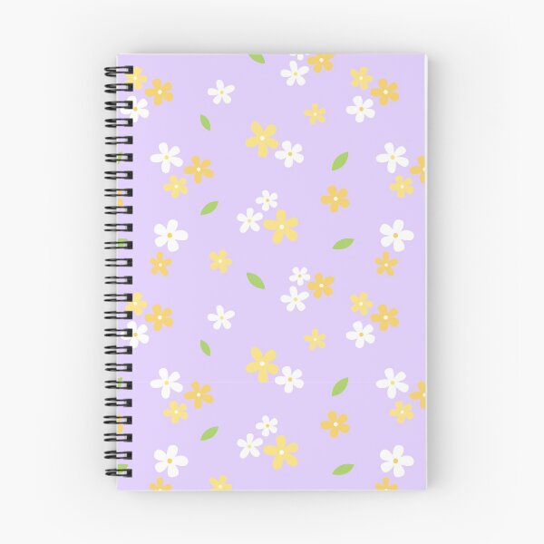 Item preview, Lindo patrón de flores amarillas y blancas con fondo morado designed and sold by ButterandCheese.