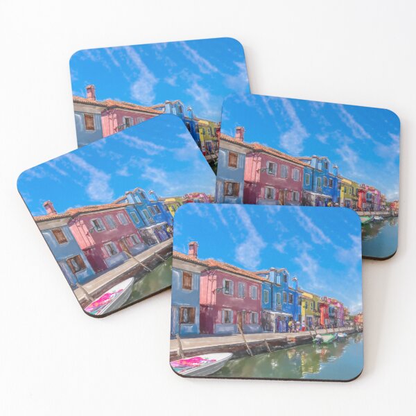 Item preview, Obra de acuarela de Burano designed and sold by pietrofoto.