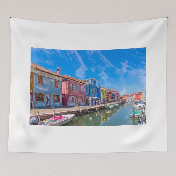 Item preview, Obra de acuarela de Burano designed and sold by pietrofoto.