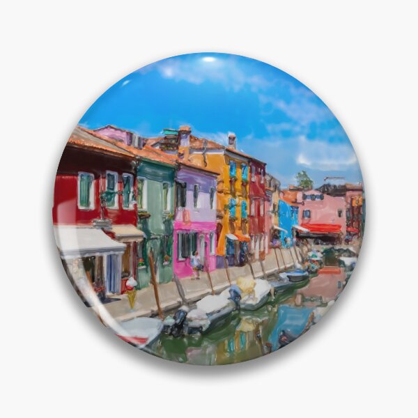 Item preview, Burano watercolor artwork designed and sold by pietrofoto.