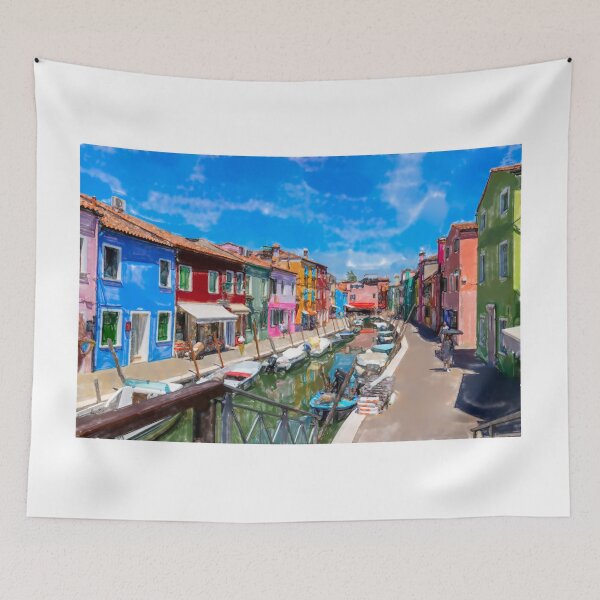 Item preview, Obra de acuarela de Burano designed and sold by pietrofoto.