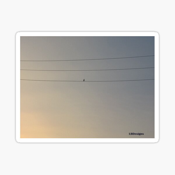 Plaided and Social Distancing Portrayal Sticker