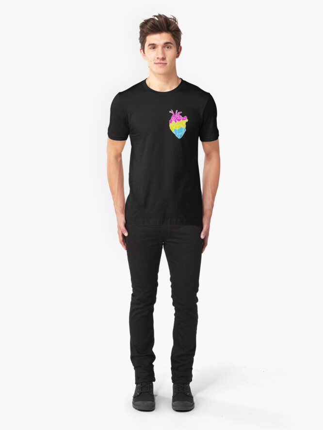 Vista alternativa de Camiseta ajustada Perfectamente Pansexual