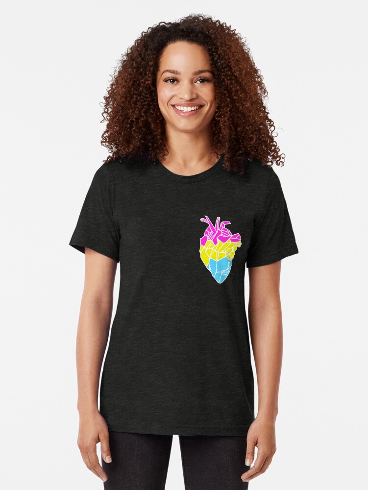 Alternate view of Perfectly Pansexual Tri-blend T-Shirt