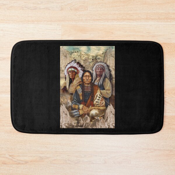 Item preview, red cloud lakota - Indigenous Man - Native American - Mount Rushmore designed and sold by MorningJoco.