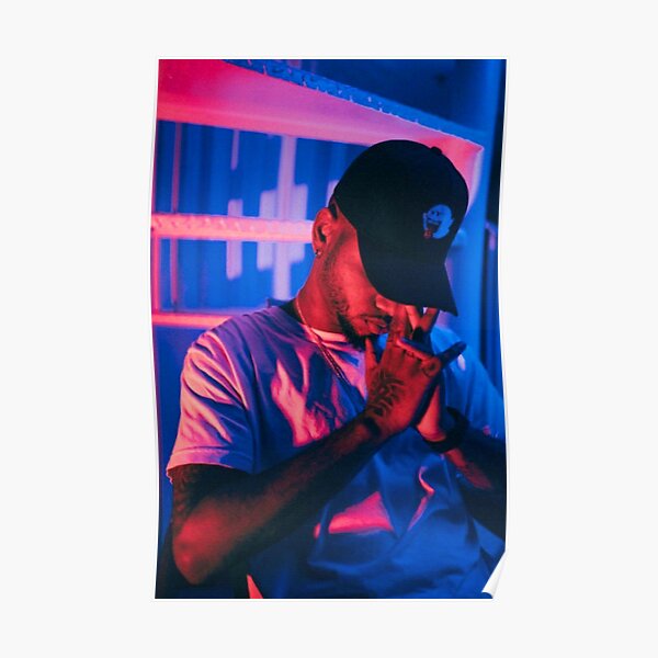 blue light tiller pray Poster
