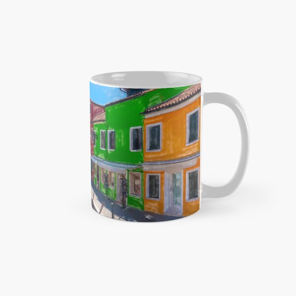 Item preview, Burano canal watercolor designed and sold by pietrofoto.