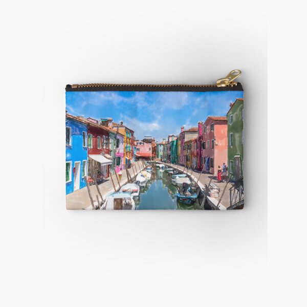 Item preview, Burano canal watercolor designed and sold by pietrofoto.
