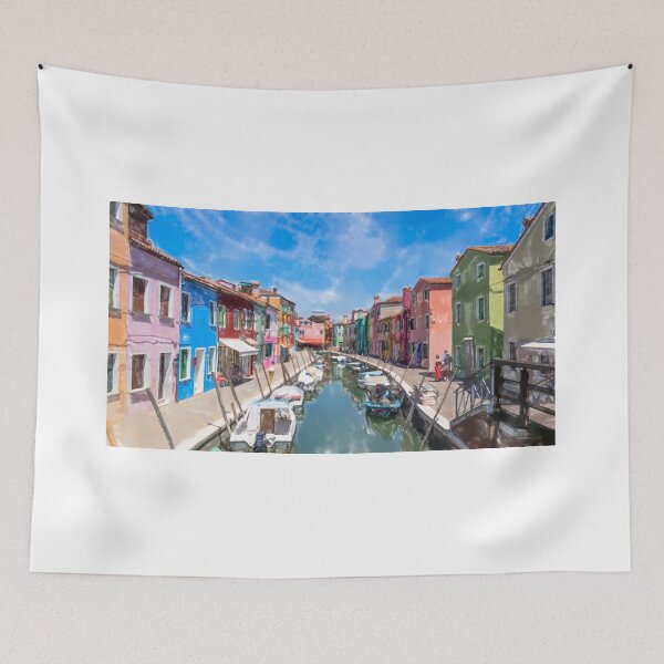 Item preview, Acuarela del canal de Burano designed and sold by pietrofoto.