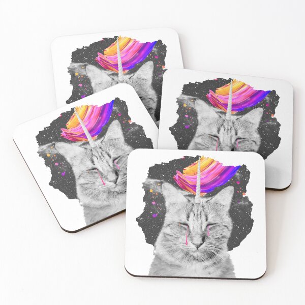 Item preview, Unicorn Cat Crying Rainbows designed and sold by Dream Artworks.