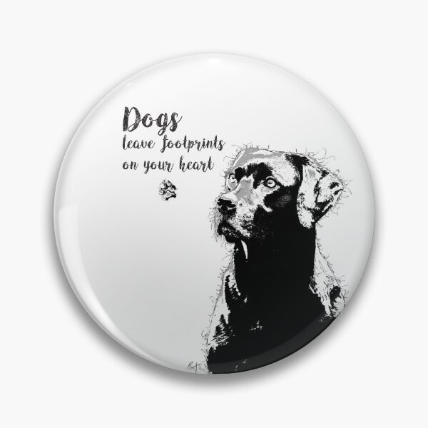 Item preview, Dogs leave footprints on your heart designed and sold by Sherbertfizzers.