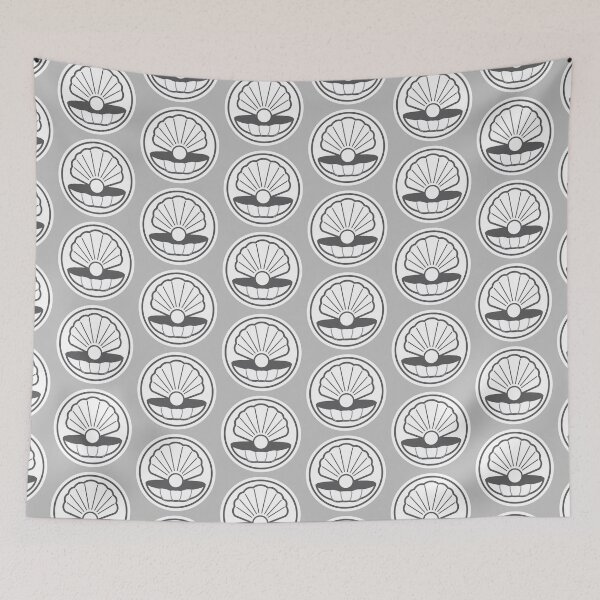 Item preview, Wireframe Greyscale pearl shell designed and sold by jazzydevil.
