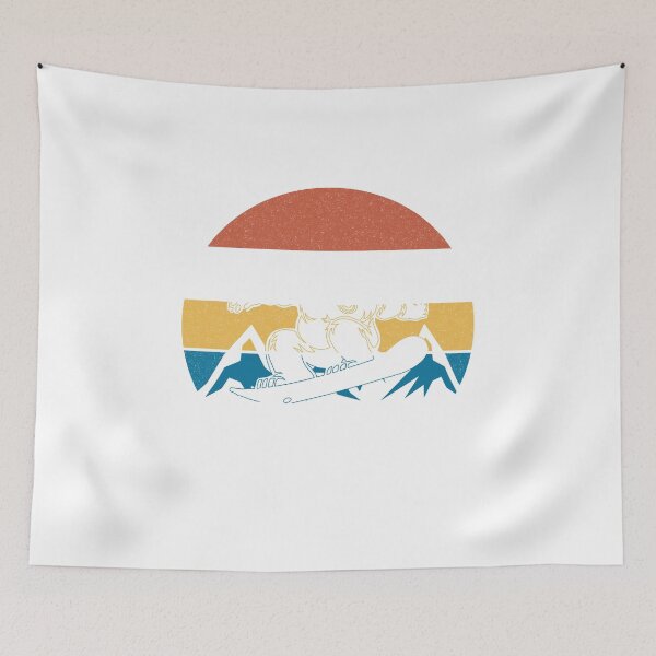 Item preview, Retro Snowboard Sunset Snowboarder Gift Snowboarding T-Shirt-01 designed and sold by saied-DGI.