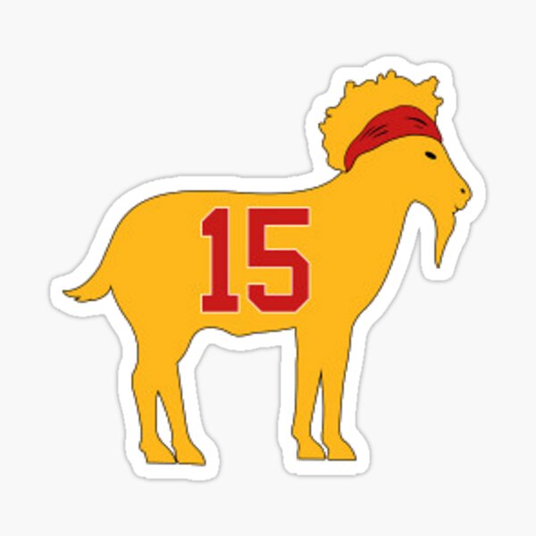 Kansas City Chiefs - Patrick Mahomes GOAT 15 Sticker