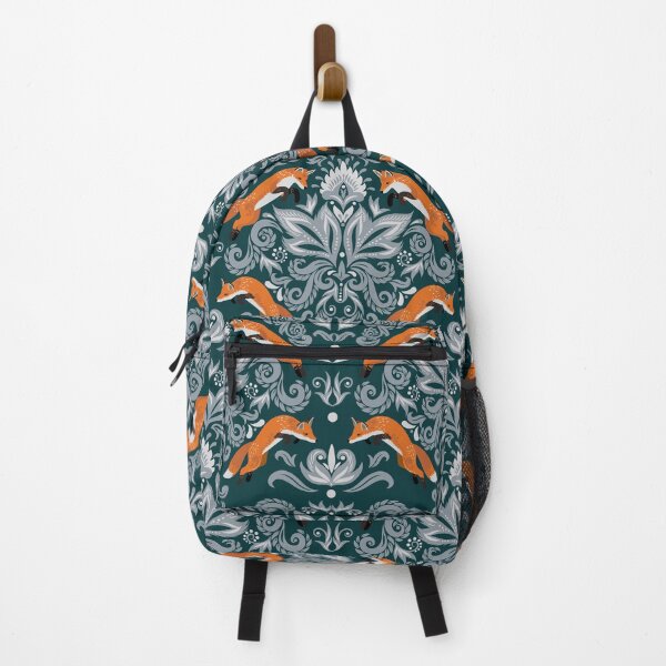 Item preview, Damask Pattern with Foxes designed and sold by Skaska.