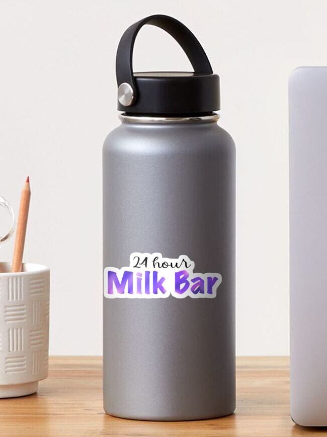 Thumbnail 1 of 3, Sticker, 24 hour milk bar designed and sold by By-Lilly.