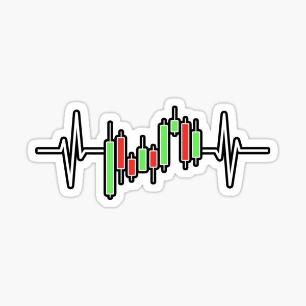 Item preview, Day Trader Heartbeat -- Candle Sticks Chart  designed and sold by Trader-Style.