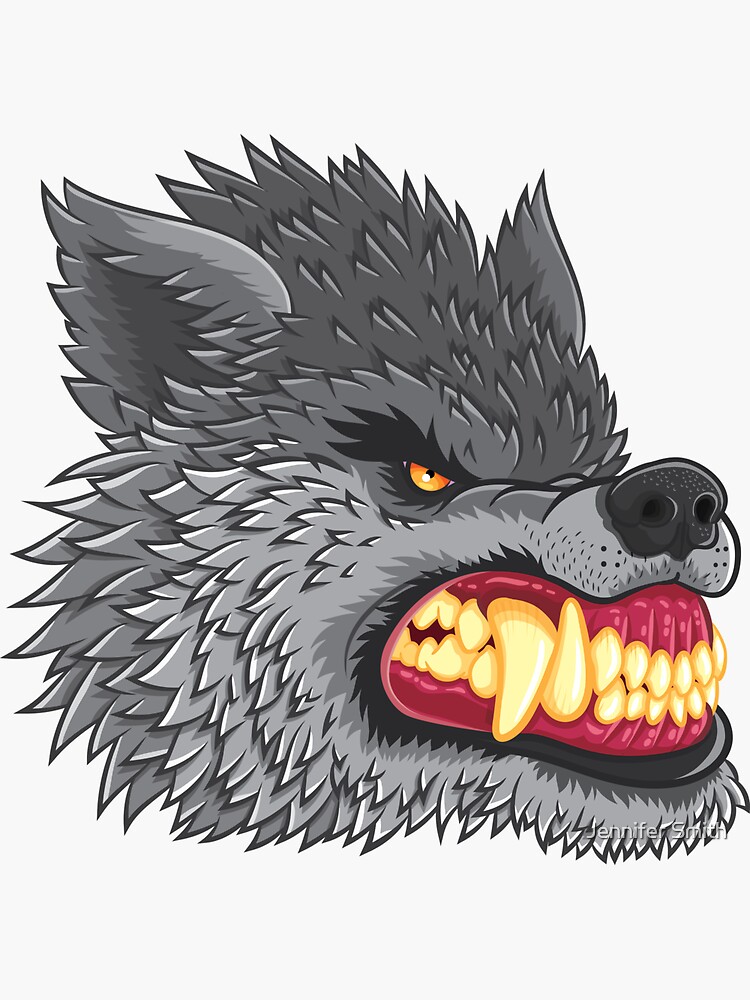 The night of the werewolf - Wolf - Sticker