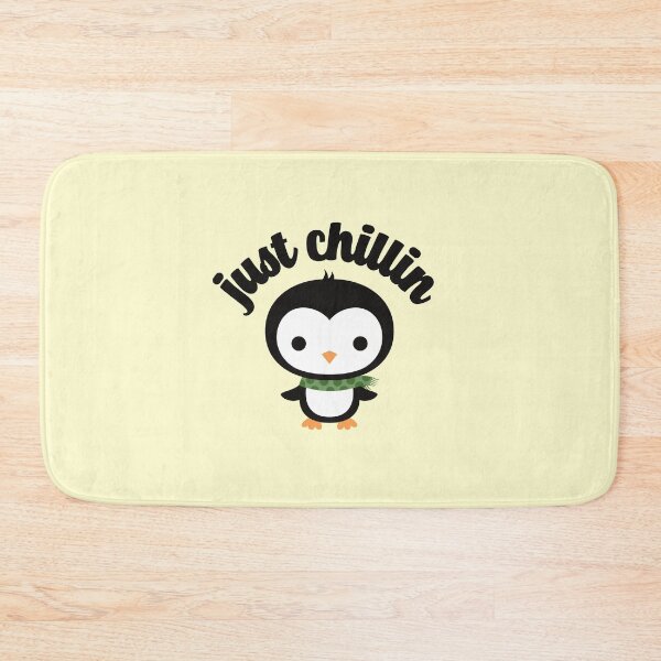 Item preview, Just Chillin Cute Kawaii Penguin animal pun funny gift designed and sold by KawaiiPark.