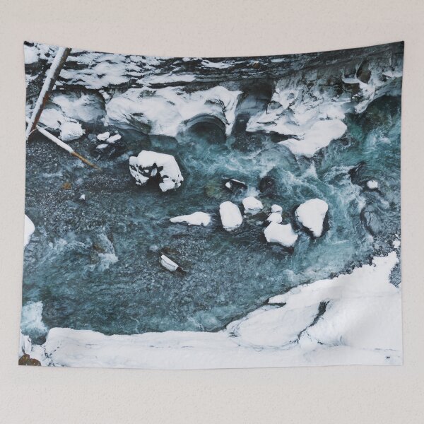 Item preview, snowy stream - winter ocean designed and sold by TildaandTheo.
