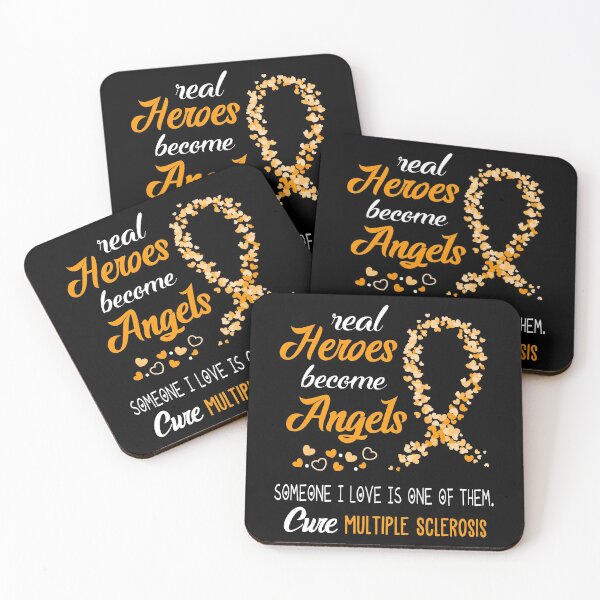 Item preview, Real Heroes become Angels Someone I love is one of them, Cure Multiple Sclerosis designed and sold by KirstybShop.