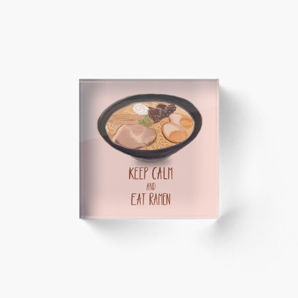 Aperçu de l'œuvre Reste calme et mange des ramen créée et vendue par cinw.