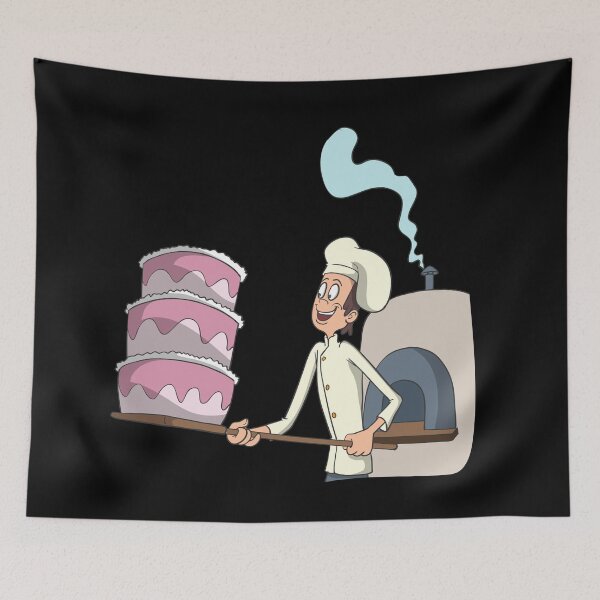 Item preview, Bakers baking huge fancy cake designed and sold by Monkey Ful.