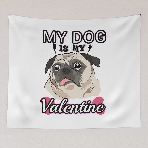 Item preview, MY DOG ISMY VALENTINE designed and sold by Hussain Shirts.