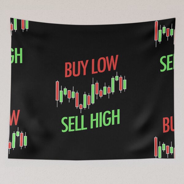 Item preview, Buy Low Sell High Slogan -- Candle Sticks Chart designed and sold by Trader-Style.