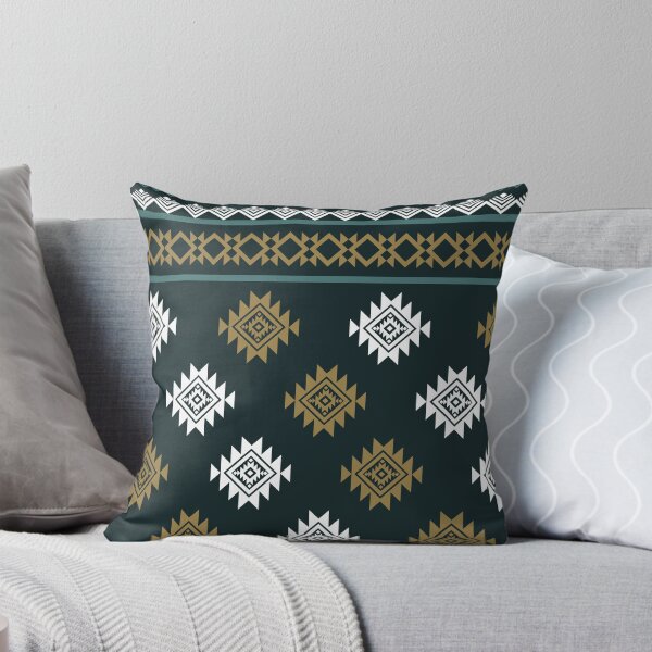 Item preview, green native pattern seamless modern design designed and sold by Zeedoherty.