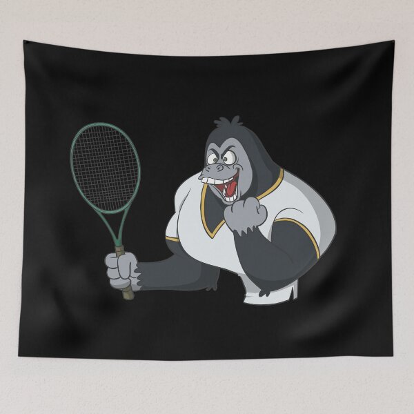 Item preview, Gorilla celebrates tennis victory designed and sold by Monkey Ful.