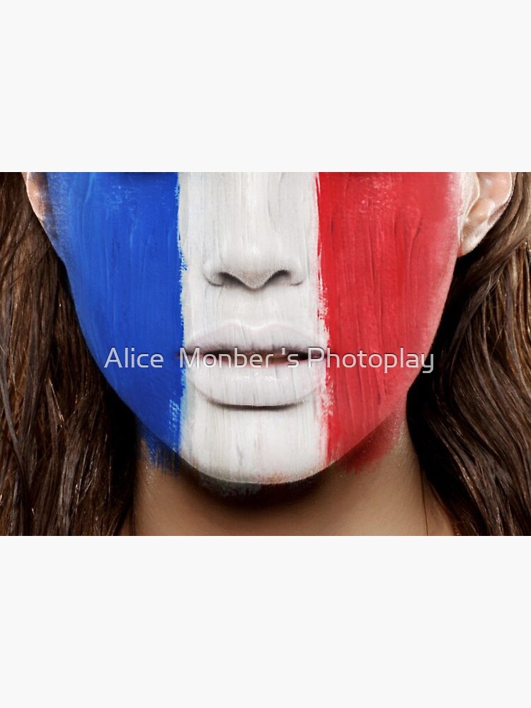 French flag face mask by alicemonbercomp