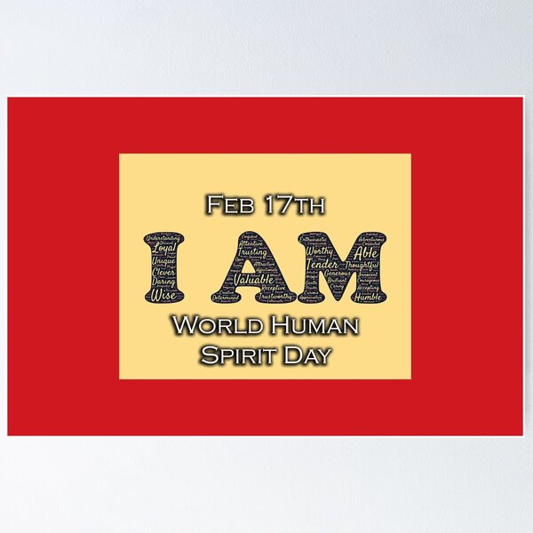 Item preview, I LOVE WORLD HUMAN SPIRIT DAY designed and sold by REALDesign-Shop.