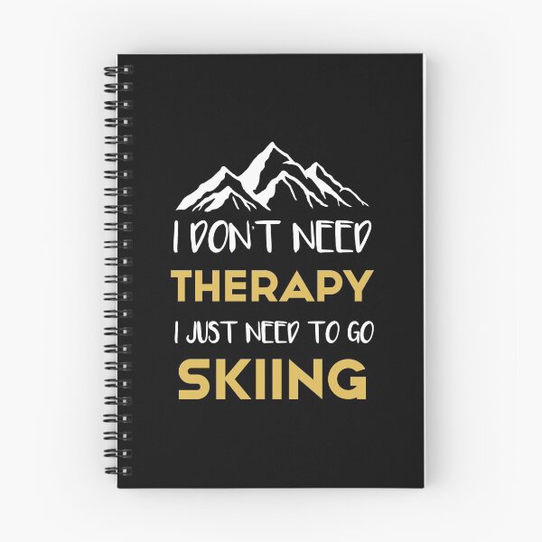 Item preview, I Don't Need Therapy I Just Need To Go Skiing T-shirt -  Golden Finish Shirt designed and sold by NewDayDesigns.