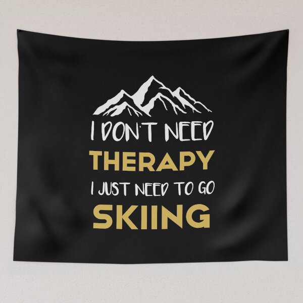 Item preview, I Don't Need Therapy I Just Need To Go Skiing T-shirt -  Golden Finish Shirt designed and sold by NewDayDesigns.